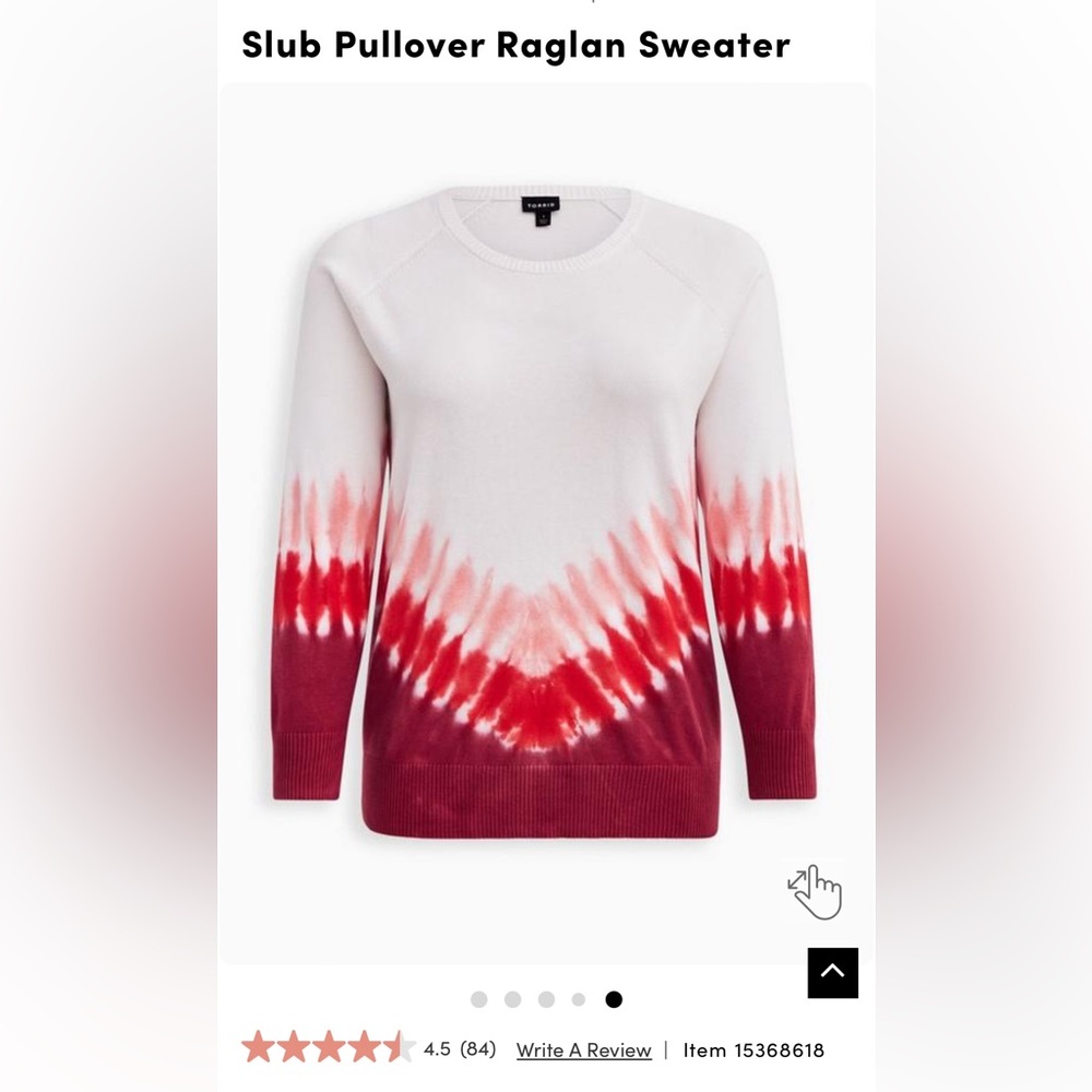 Torrid Slub Pullover Raglan Sweater
